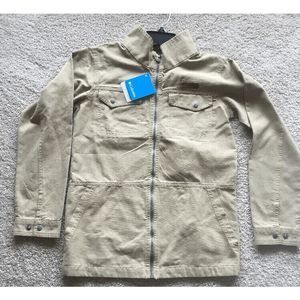 NEW Youth Small COLUMBIA Badger Ridge Full Zip Jacket Coat Khaki  XB3973-243